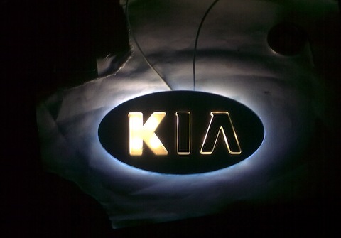 LED подсветка значка KIA
